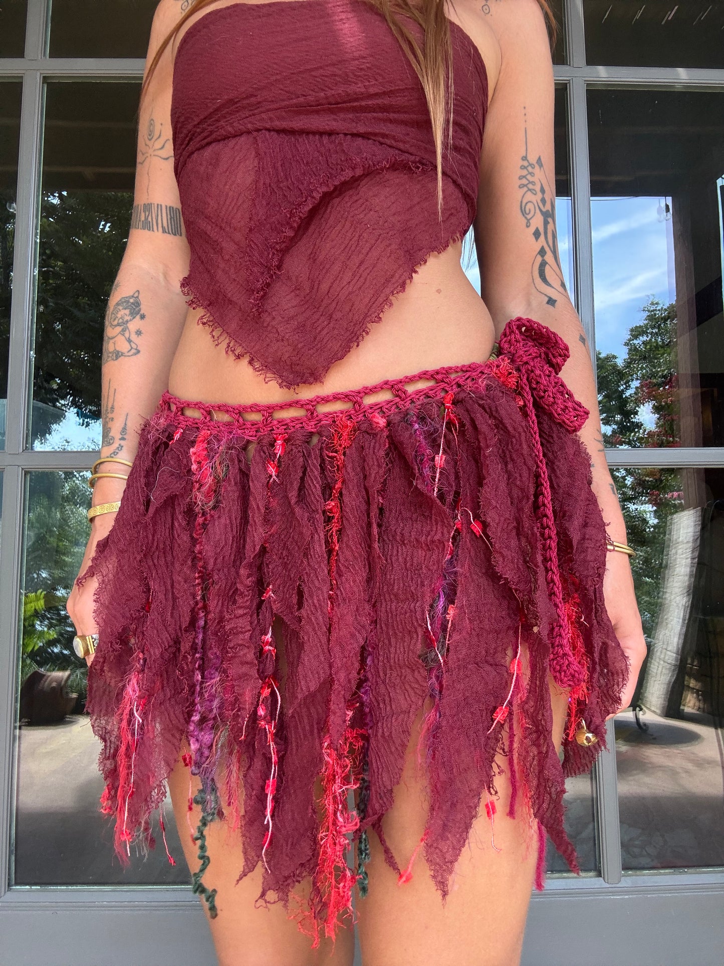 Crochet Fairy Skirt - Rose