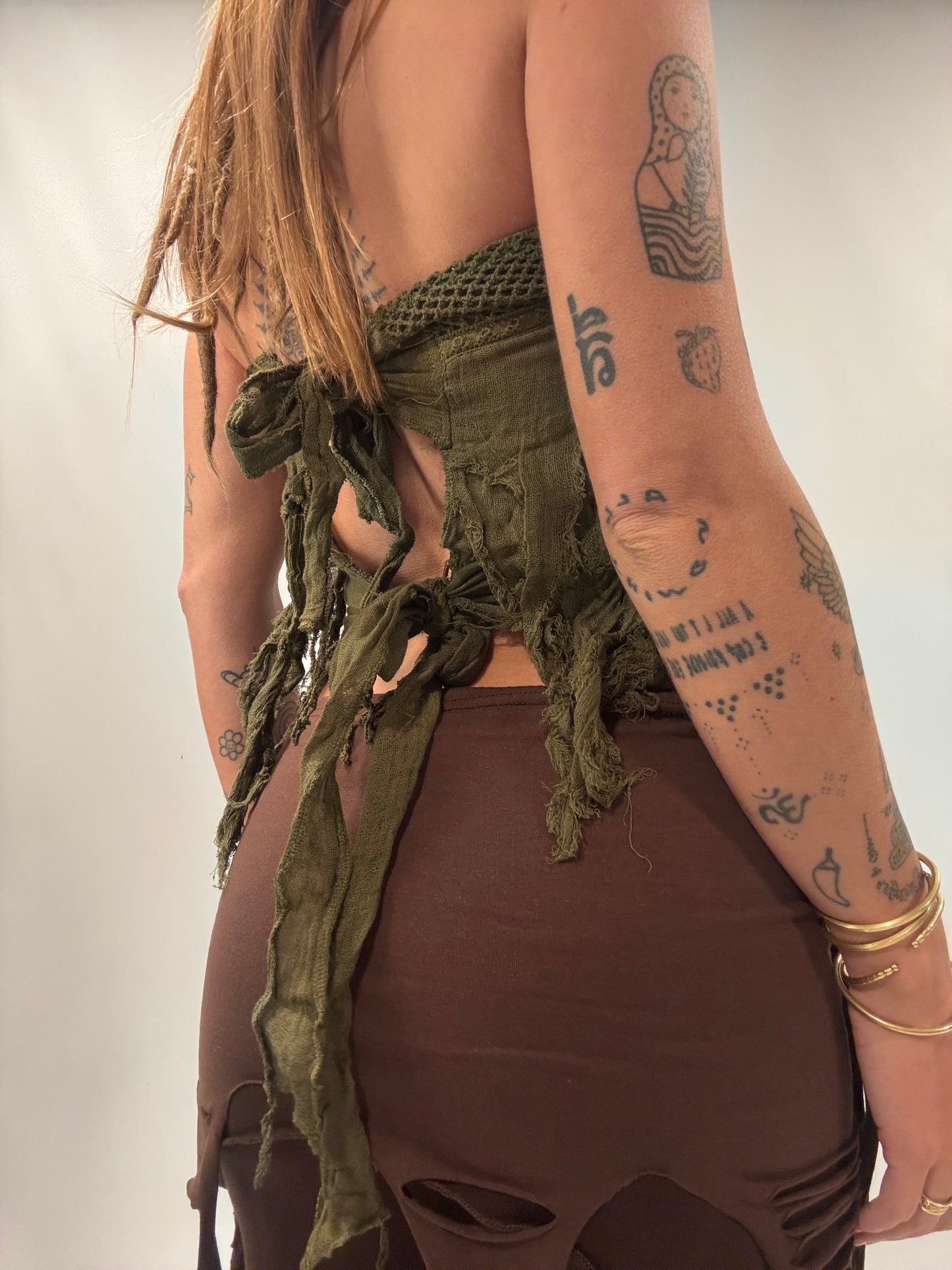 Wild Pixie Top - Olive Green