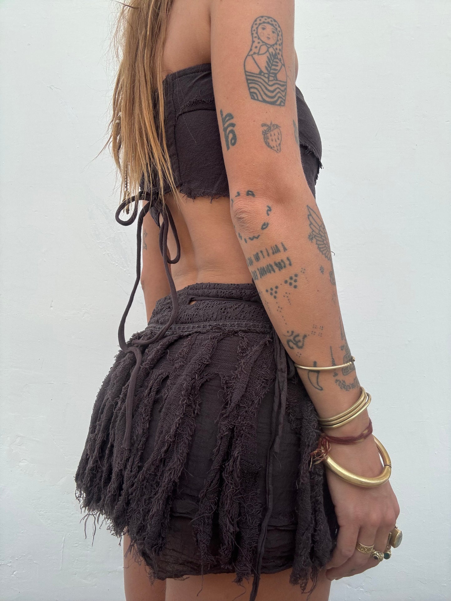 Forest Nymph Skirt - Purple/Brown