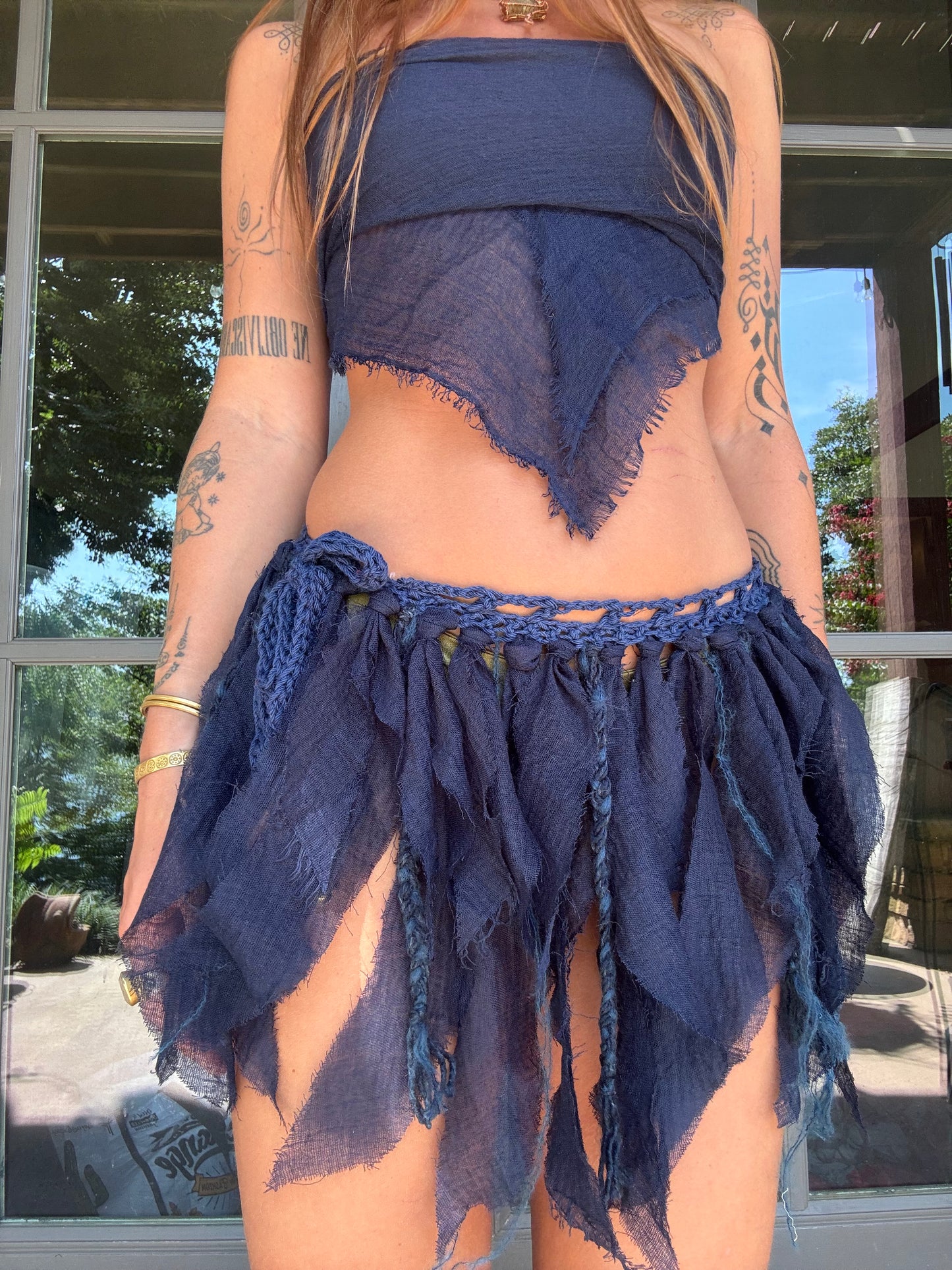 Crochet Fairy Skirt - Blue Lotus