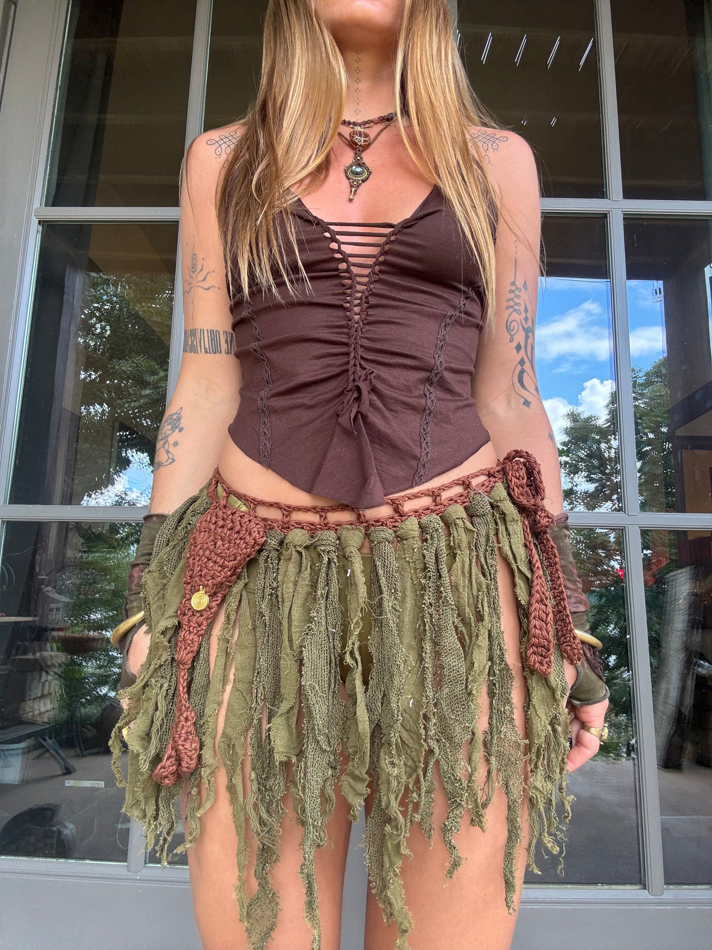 Crochet Fairy Skirt - Oak