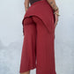 Cropped Flared Trousers - Copper