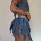 Crochet Fairy Skirt - Slate