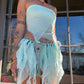 Crochet Fairy Skirt - Cyan