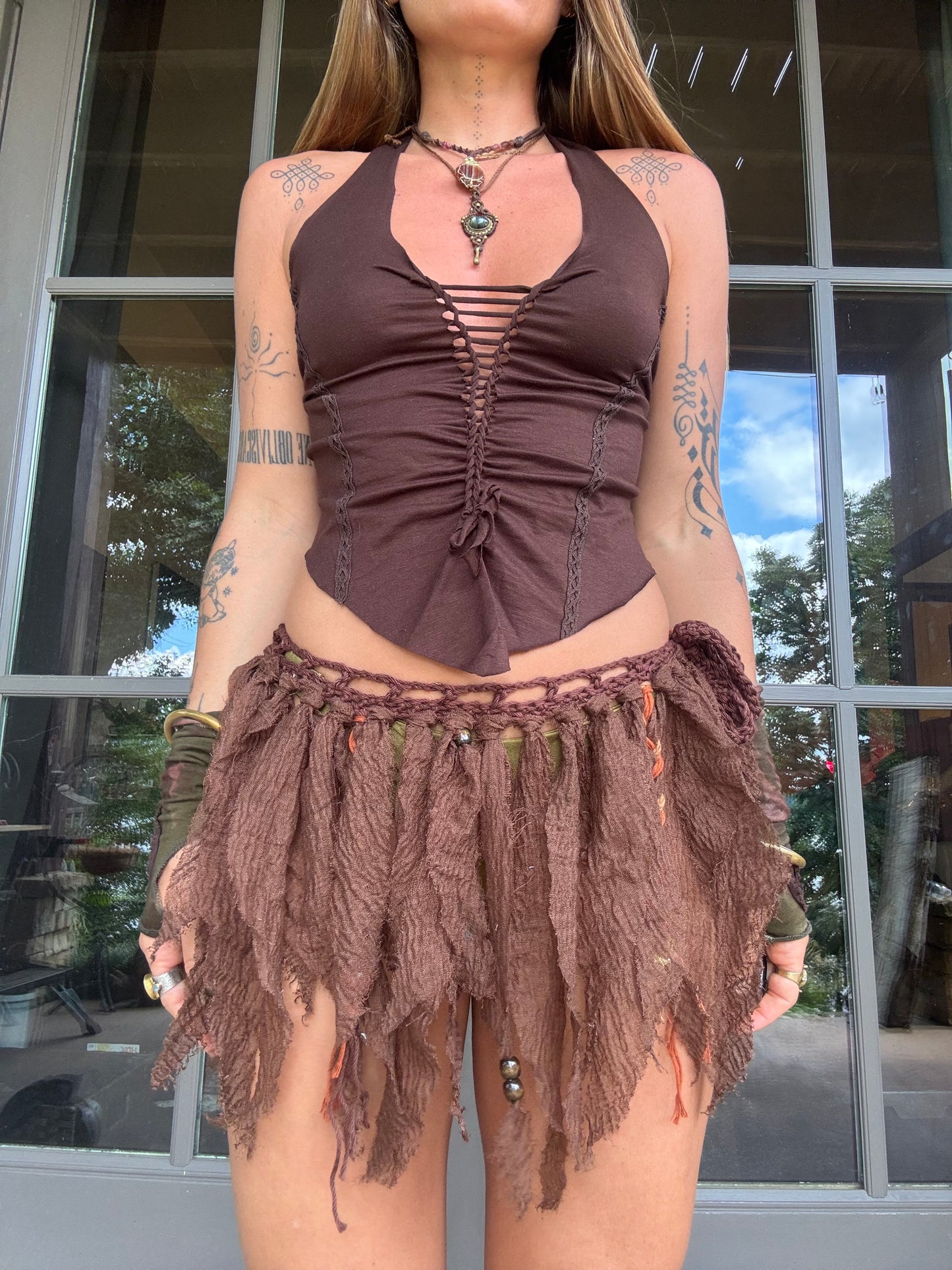 Crochet Fairy Skirt - Cinnamon