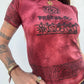 Block Print Baby Tee - Red Ohm