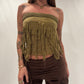Wild Pixie Top - Olive Green
