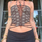 Slit Weave Top - Flower of Life