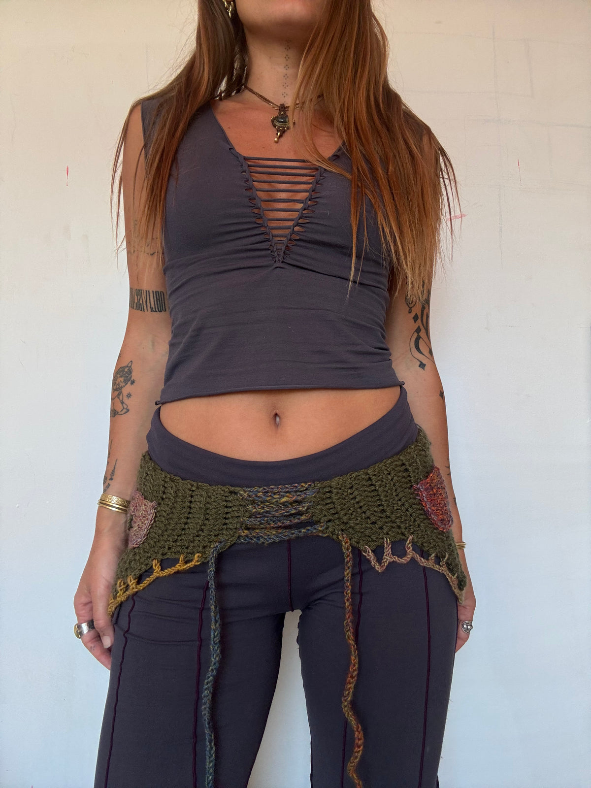 Crochet Fairy Utility Belt - Green/Multi 2