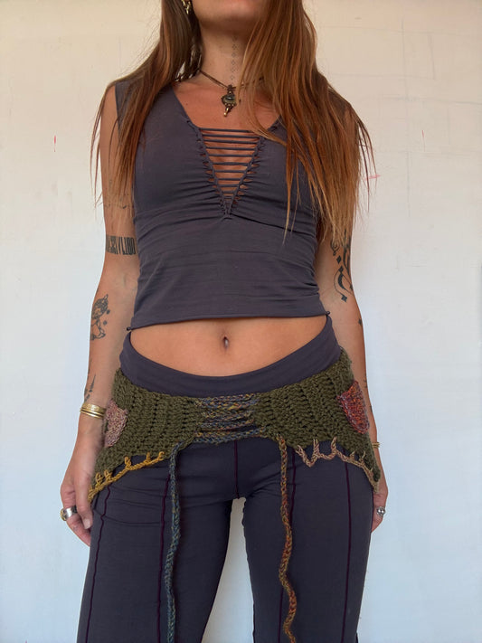 Crochet Fairy Utility Belt - Green/Multi 2