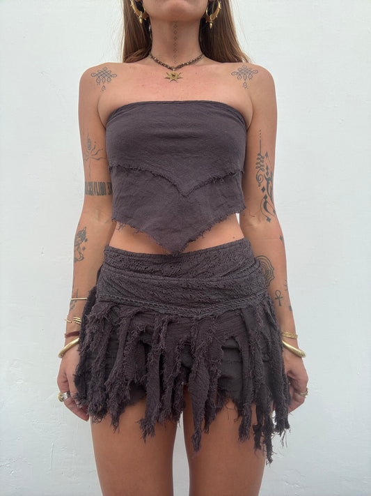 Forest Nymph Skirt - Purple/Brown