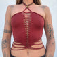 Slit Weave Top - Copper