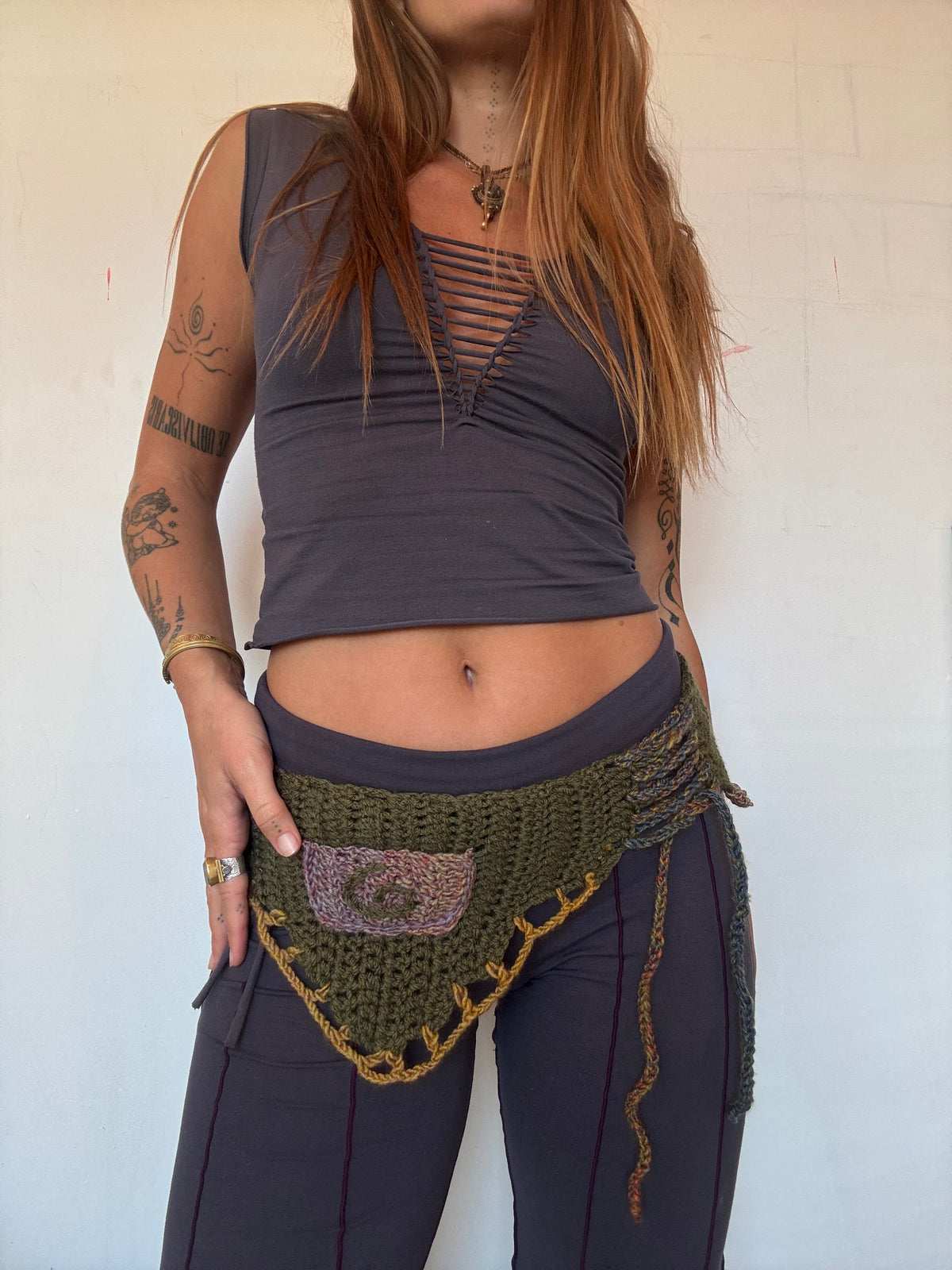 Crochet Fairy Utility Belt - Green/Multi 2