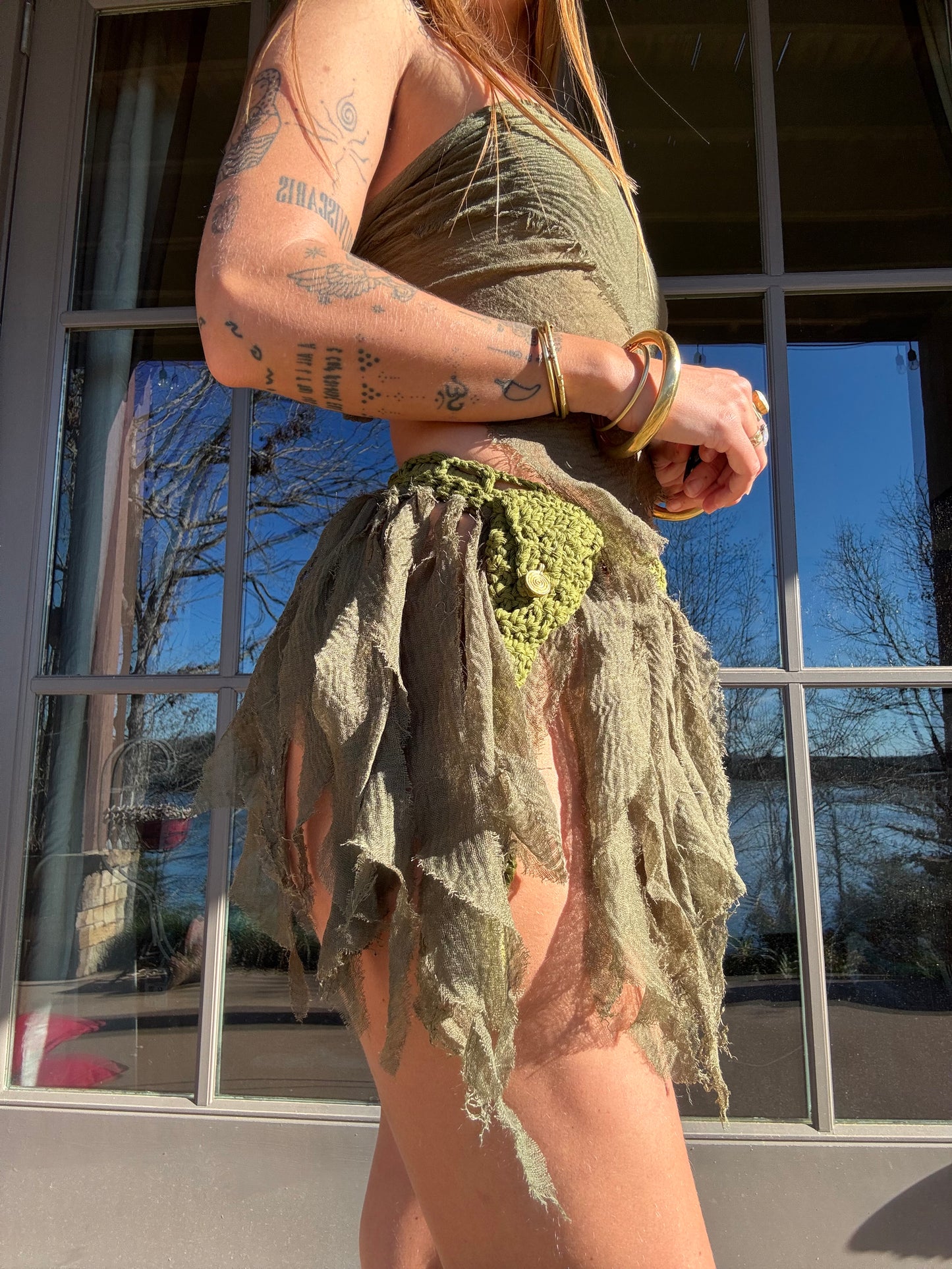 Crochet Fairy Skirt - Moss