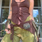 Crochet Fairy Utility Belt - Brown/Green