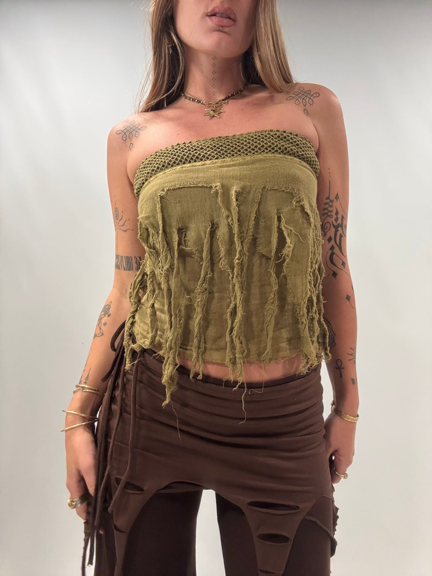 Wild Pixie Top - Olive Green