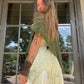 Cotton Poncho - Green