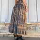 Tie Dye Maxi Skirt - Black