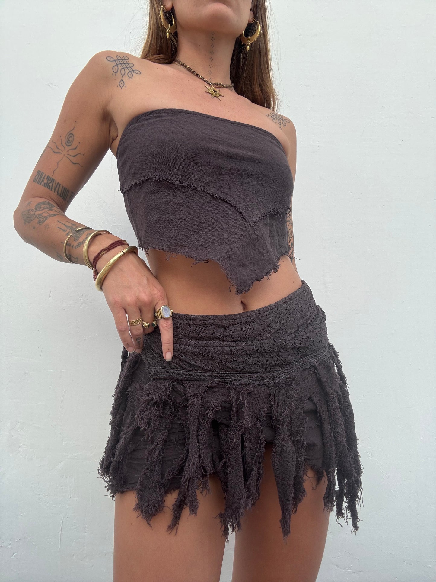 Forest Nymph Top - Purple/Brown