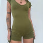 Spiral Playsuit - Green