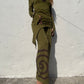 Spiral Dress - Green/Brown
