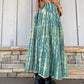 Tie Dye Maxi Skirt - Green