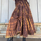 Tie Dye Maxi Skirt - Brown