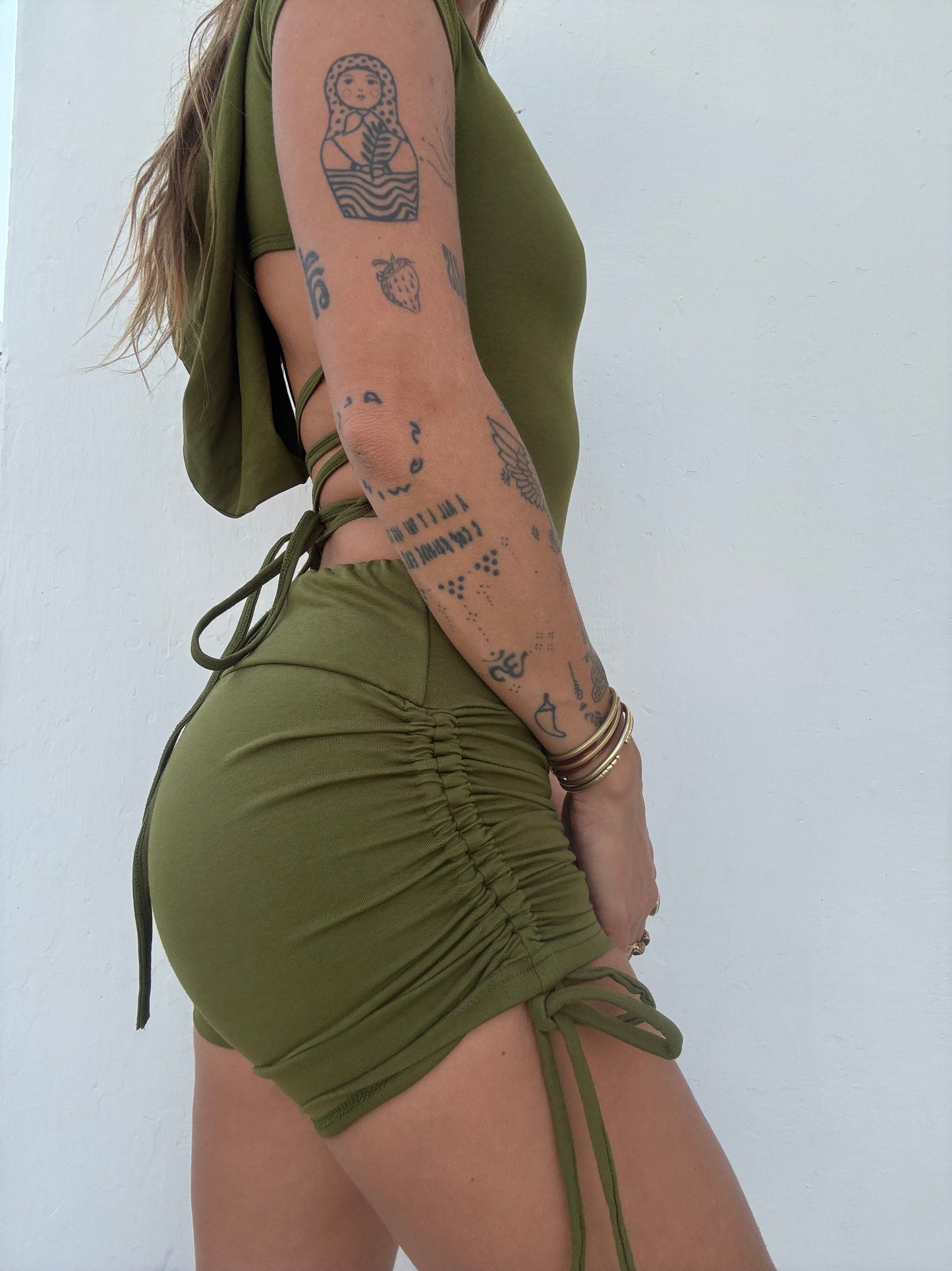 Spiral Playsuit - Green