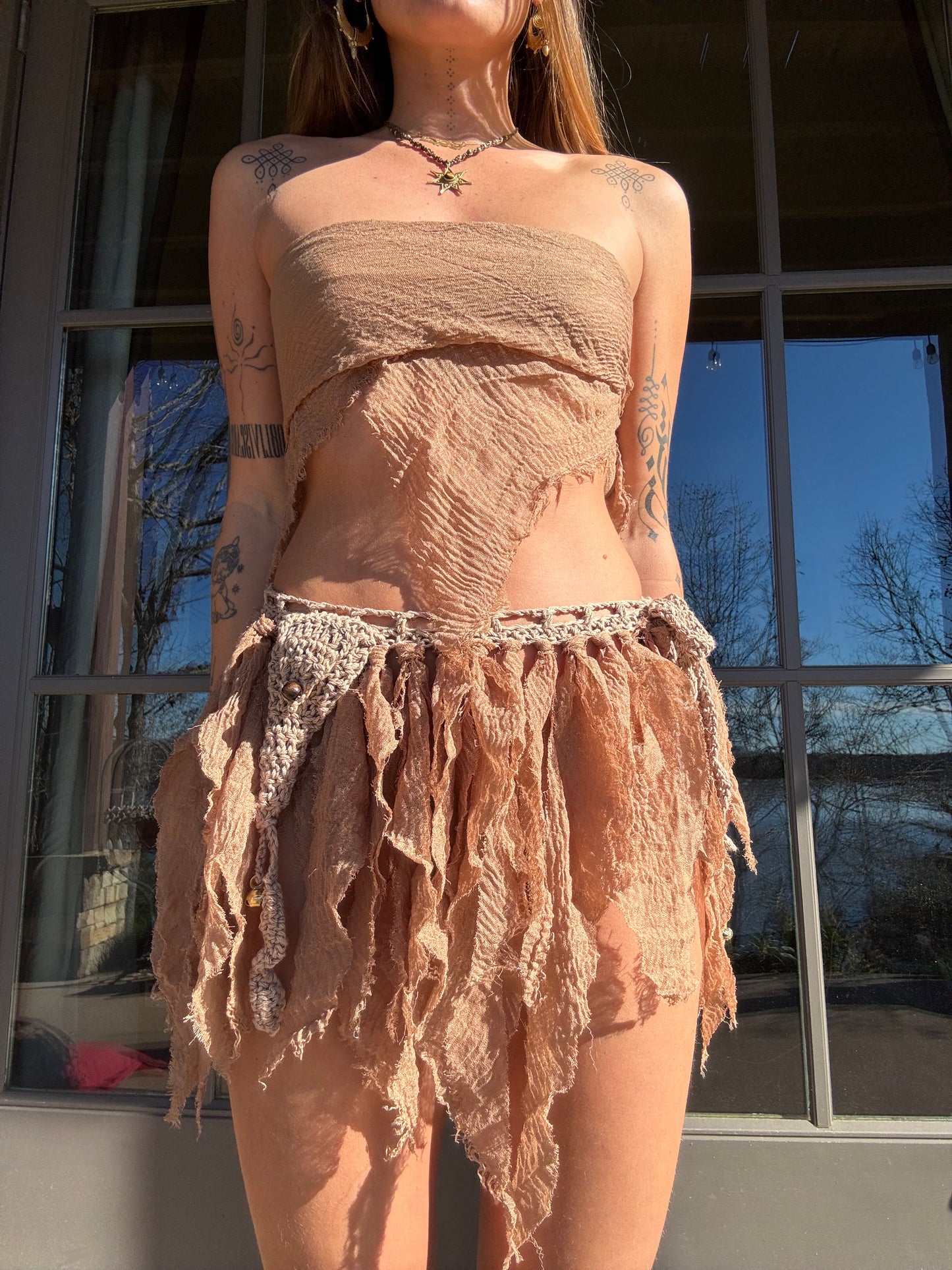 Crochet Fairy Skirt - Dune
