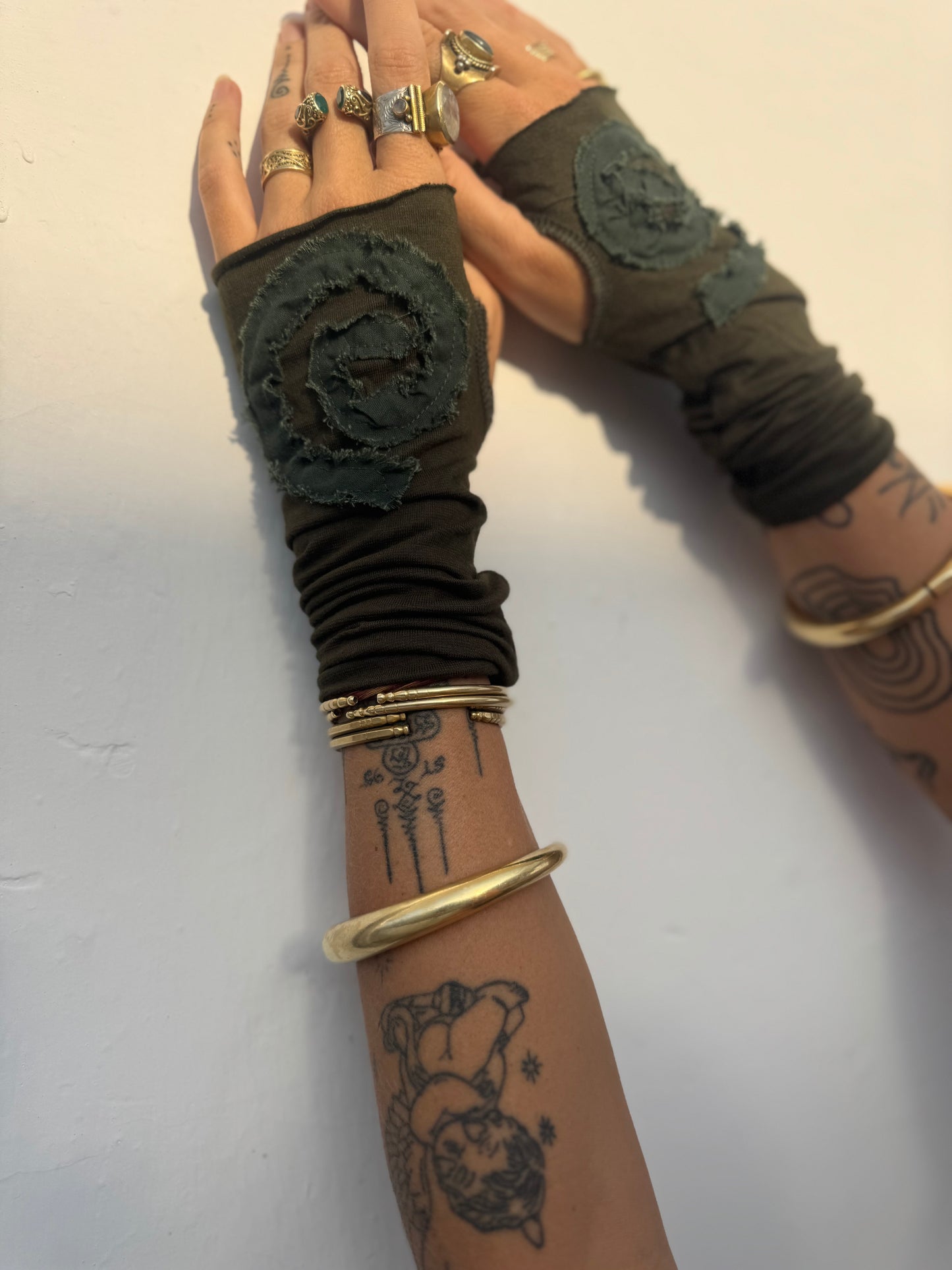 Spiral Gloves - Green/Green