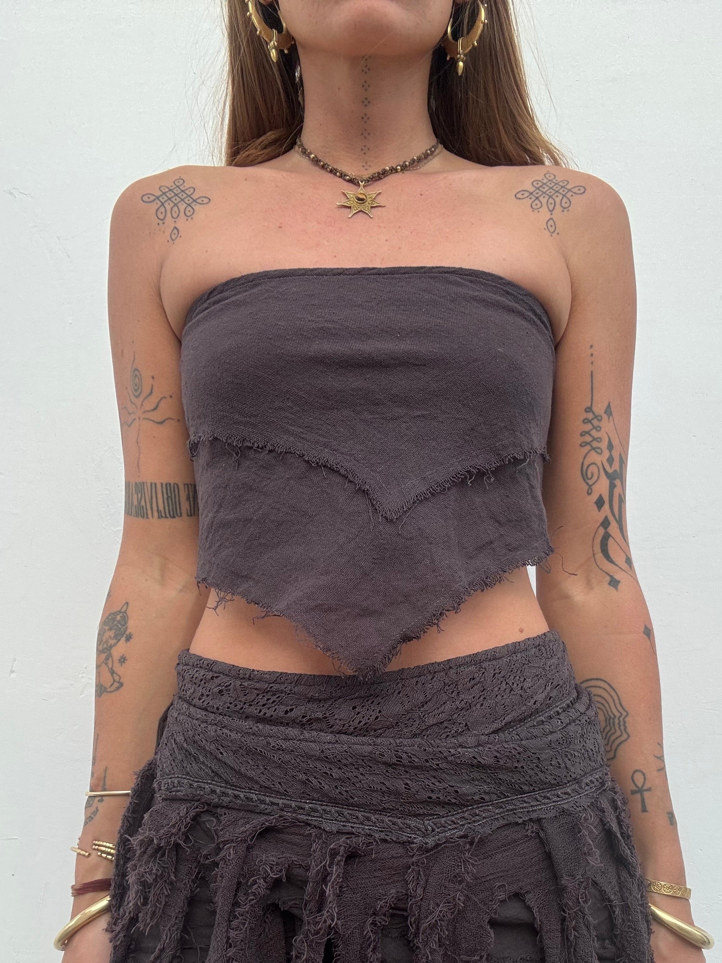 Forest Nymph Top - Purple/Brown