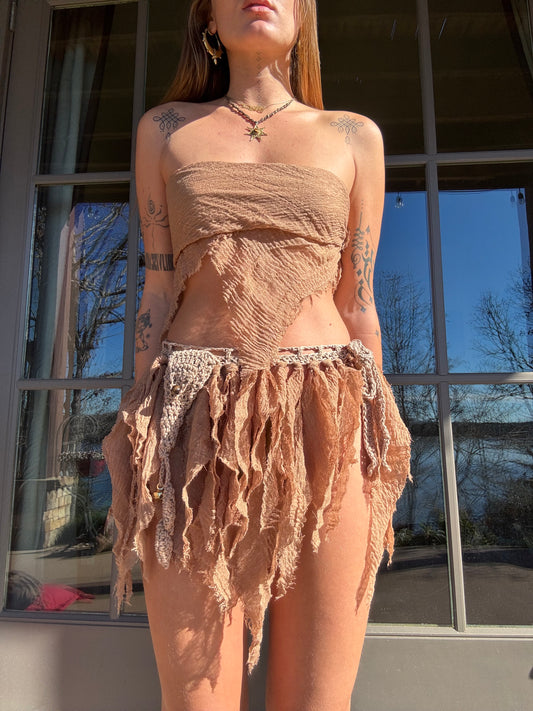 Crochet Fairy Skirt - Dune