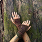 Spiral Gloves - Green/Brown Tie Die