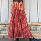 Tie Dye Maxi Skirt - Red
