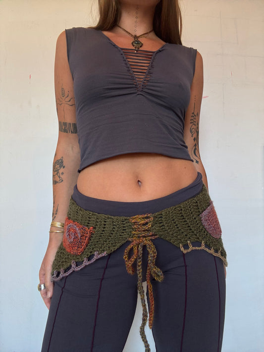 Crochet Fairy Utility Belt - Green/Multi 1