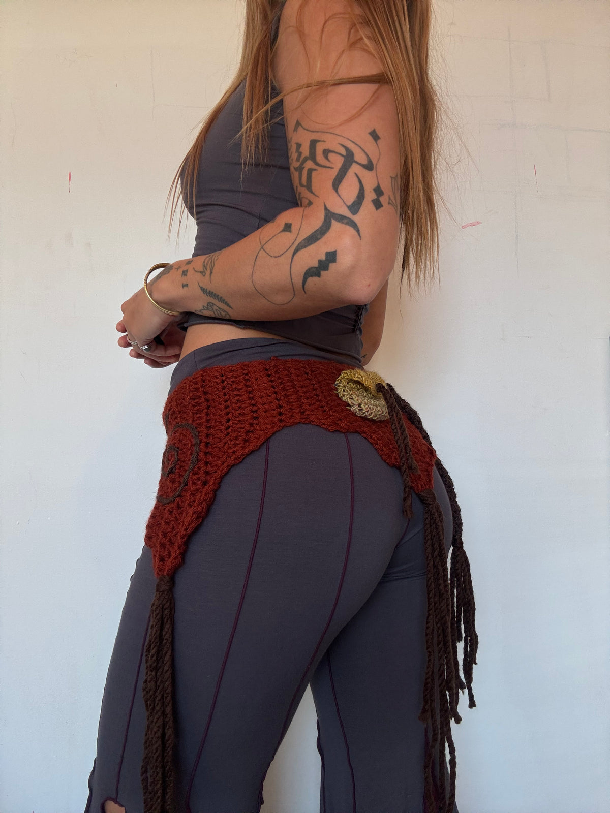Crochet Fairy Utility Belt - Copper/Brown