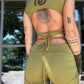 Spiral Playsuit - Green