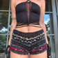Crochet Shorts - Black/Multi