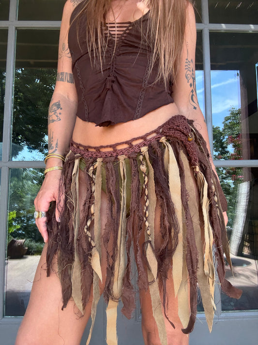 Crochet Fairy Skirt - Oak