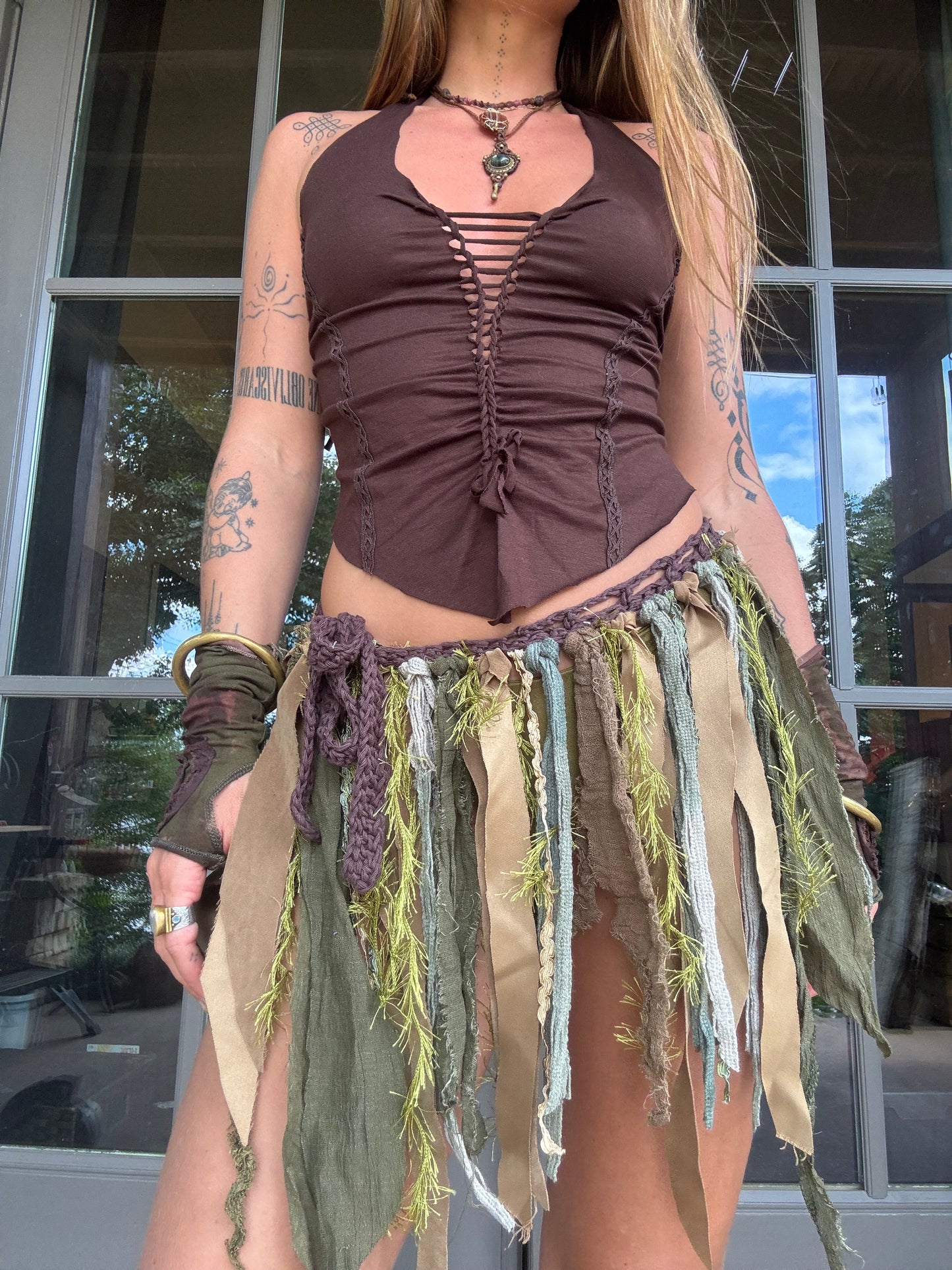 Crochet Fairy Skirt - Moss