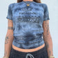 Block Print Baby Tee - Blue Ohm