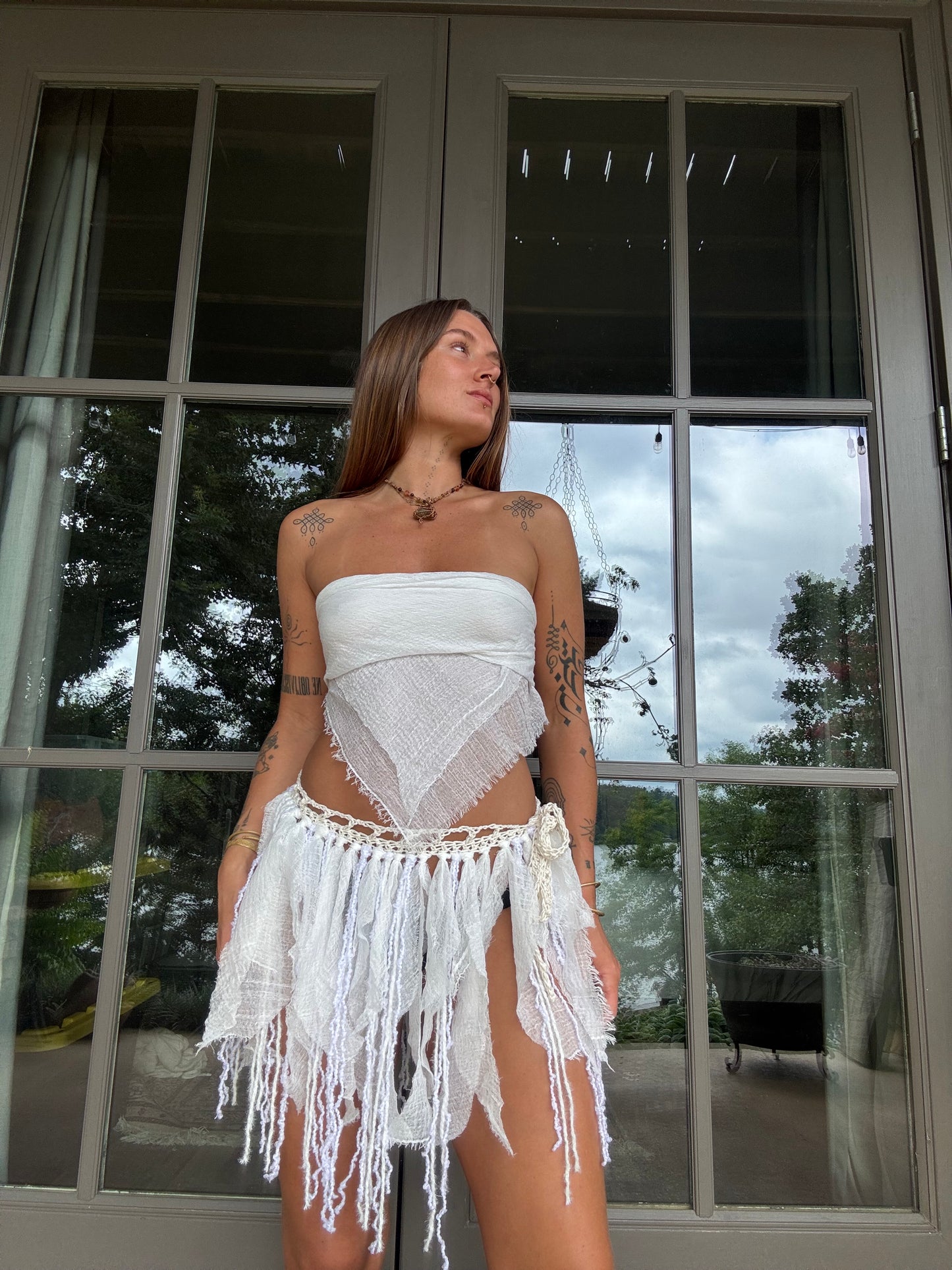 Crochet Fairy Skirt - Cloud