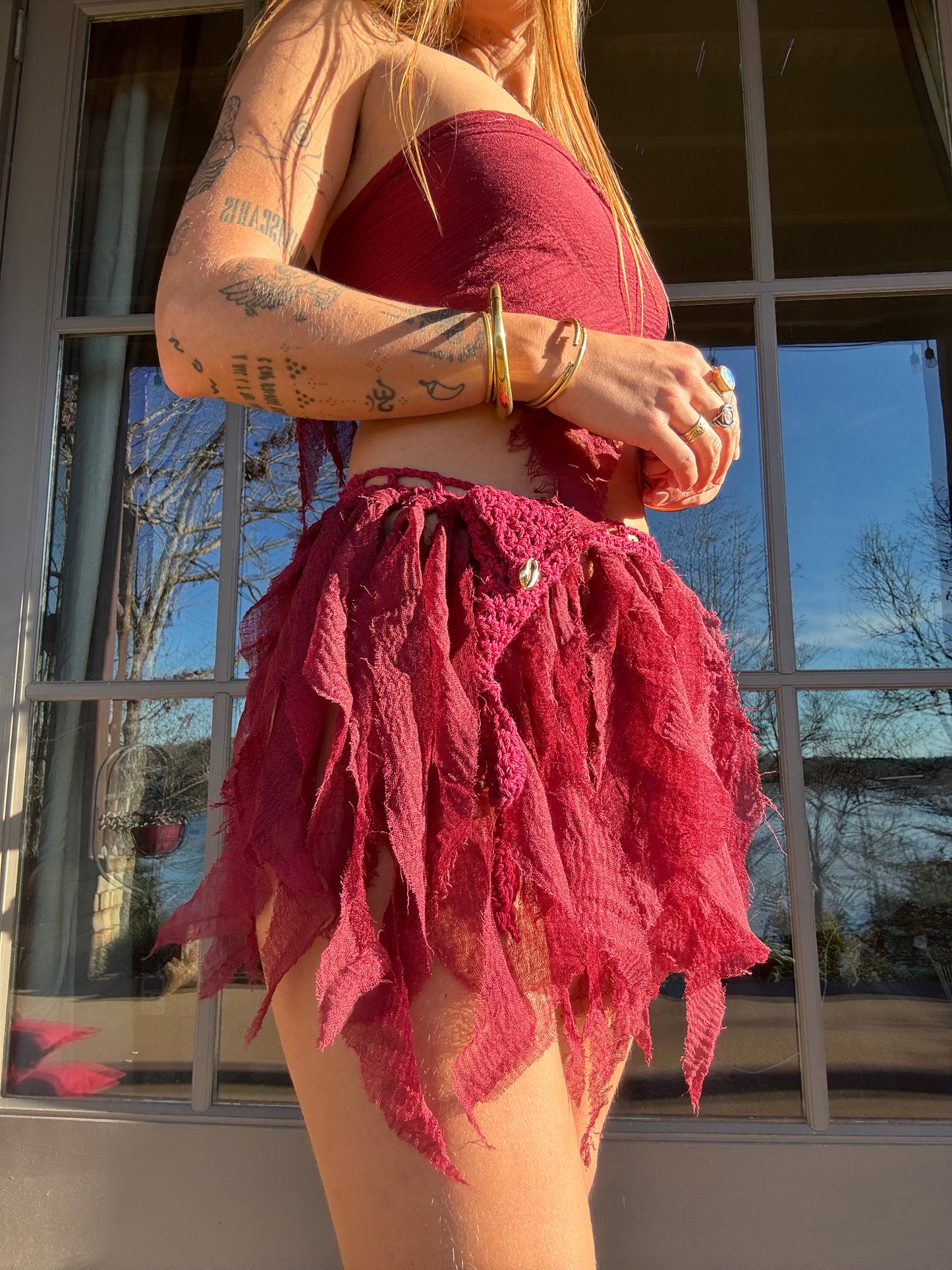 Crochet Fairy Skirt - Rosehip 3