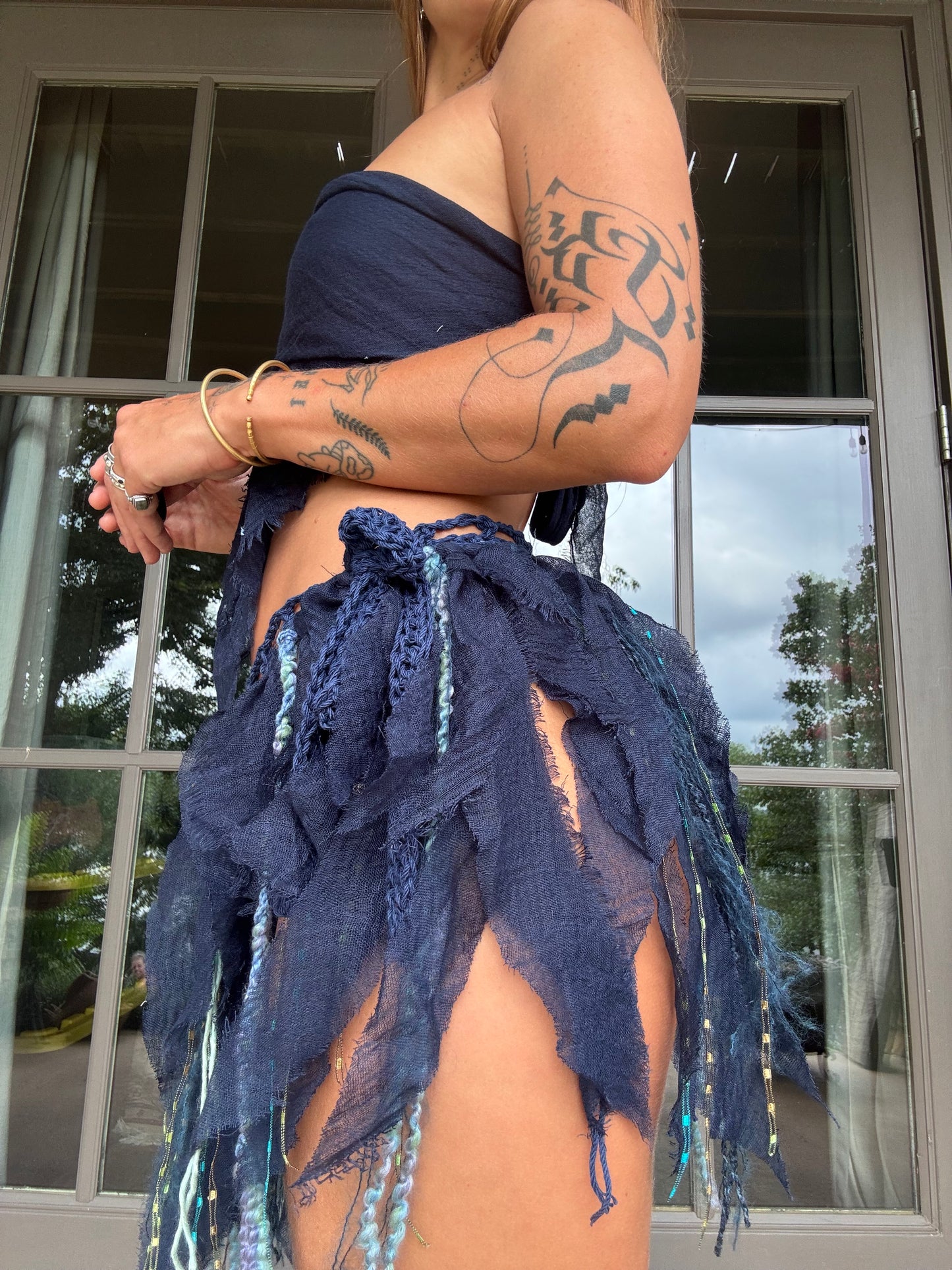 Crochet Fairy Skirt - Sapphire
