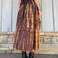 Tie Dye Maxi Skirt - Brown