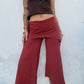 Cropped Flared Trousers - Copper