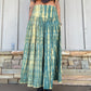 Tie Dye Maxi Skirt - Green