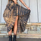 Tie Dye Maxi Skirt - Black