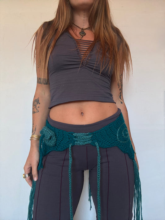 Crochet Fairy Utility Belt - Blue/Teal
