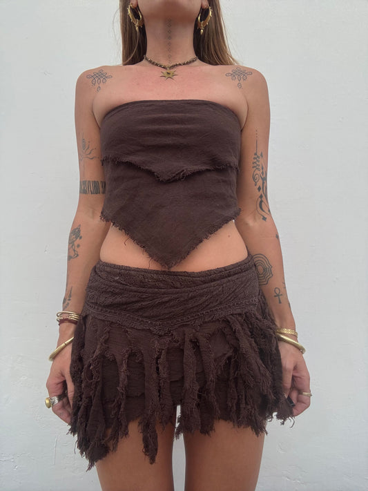 Forest Nymph Skirt - Chocolate Brown